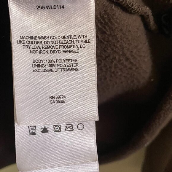 Columbia Women's Brown Full Zip Fleece Zipper Pockets Jacket Sweater Size Medium - Picture 4 of 9